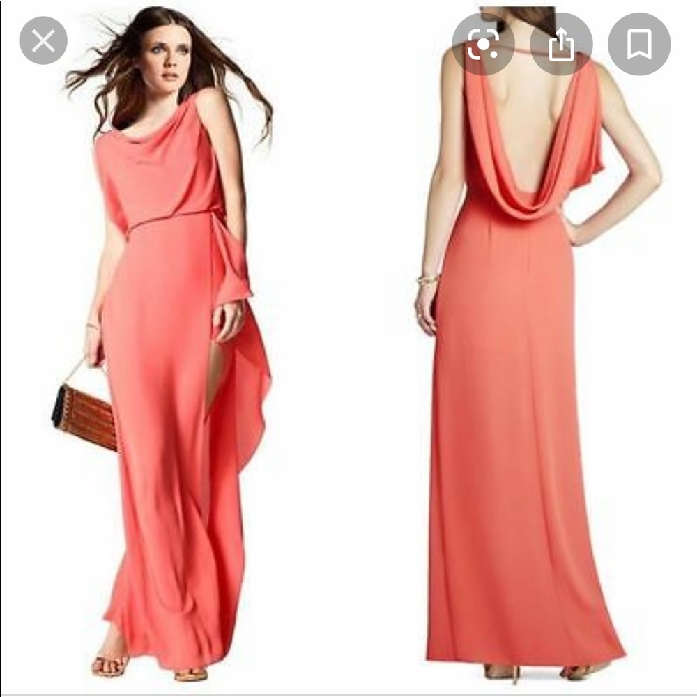 BCBG SYDNEY COWL BACK DRESS